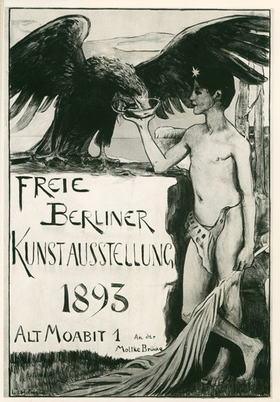 Ludwig von Hofmann: Berliinin vapaa taidenäyttely ... (litografia) tekijältä Ludwig von Hofmann