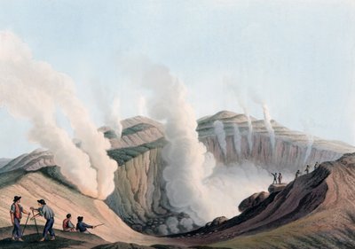 Kraatteri Vulcanon saarella Tyrrhenanmerellä, Italiassa tekijältä Luigi (after) Mayer