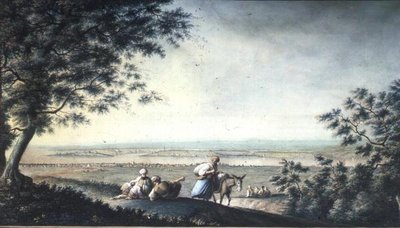 Näkymä Konstantinopoliin (guassi) tekijältä Luigi (after) Mayer