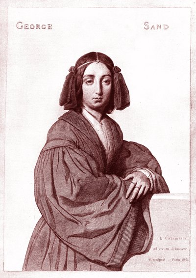 George SAND (1804-1876) tekijältä Luigi Calamatta