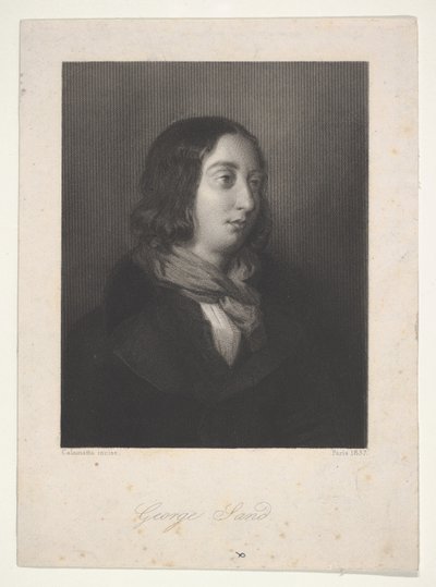 George Sandin muotokuva, 1837. tekijältä Luigi Calamatta