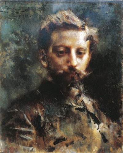 Primo Levin muotokuva, n. 1880 (öljy kankaalle) tekijältä Luigi Conconi