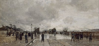 Bercyn kulma tulvan aikana tekijältä Luigi Loir