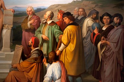 Totuuden voitto, tähtitieteilijöiden yksityiskohta. 1847 (öljy kankaalle) tekijältä Luigi Mussini