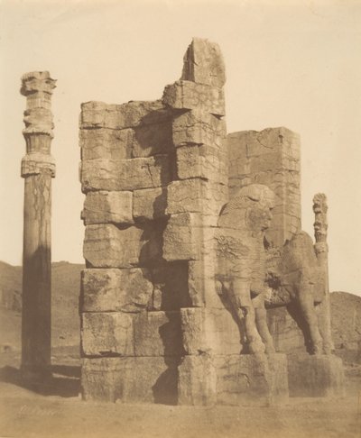 10 [Porta de totes les nacions, Persèpolis, Fars], dècades 1840-60. finlandès tekijältä Luigi Pesce