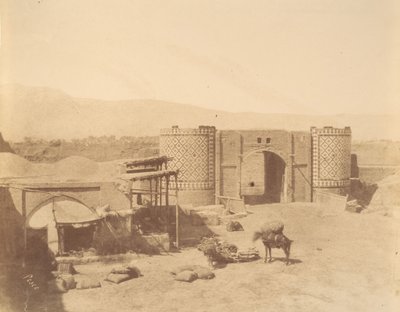 [Hallituksen portti, Teheran, Iran], 1840-60-luvut. tekijältä Luigi Pesce