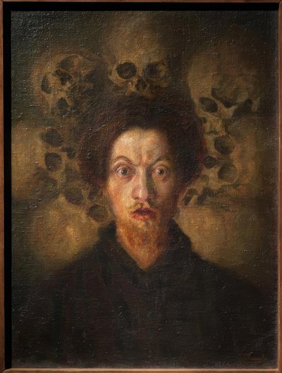 Selbstbildnis mit Schädeln tekijältä Luigi Russolo