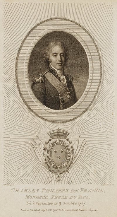 Charles Philippe de France tekijältä Luigi Schiavonetti
