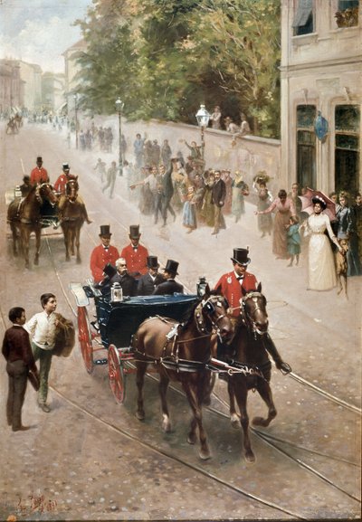 Italian kuningas Umberto I Savoijin Monzassa tekijältä Luigi Sorio