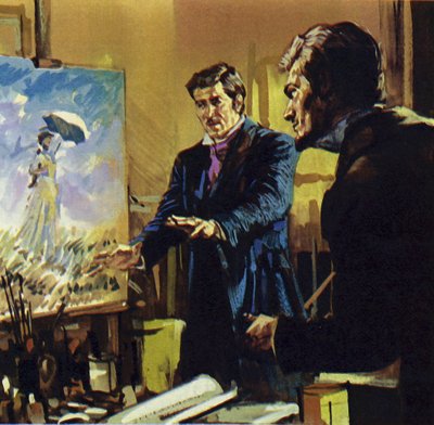 Renoir työskenteli ystävänsä Monet