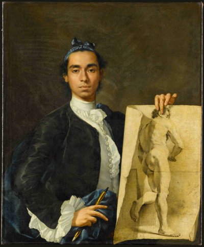 Omakuva, jossa on akateeminen tutkimus, 1746. tekijältä Luis Egidio Melendez