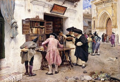 Bibliofiilit, 1879 tekijältä Luis Jimenez y Aranda