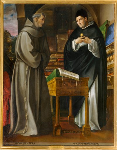 Saint Bonaventura ja Saint Thomas Aquinas. 10034567 ... tekijältä Luis de Carvajal