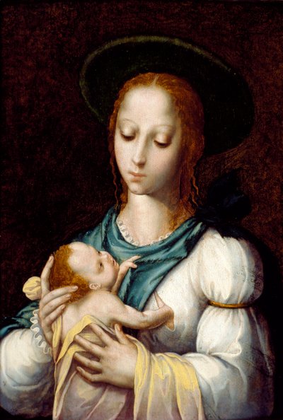 Neitsyt ja lapsi, c1567 tekijältä Luis de Morales