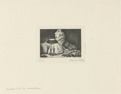 lukeva mies tekijältä Lukas van Hoger (signed by artist)