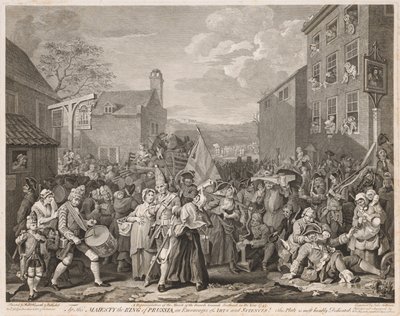 maaliskuuta Finchleyyn vuonna 1746 Hogarthin jälkeen 1750. tekijältä Luke Sullivan
