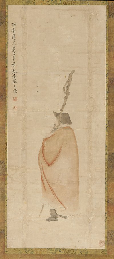 Pysyvä mies punaisessa takkissa, Qing-dynastia, 1700-luku. tekijältä Luo Ping