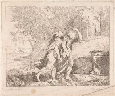 Deucalion ja Pyrrha vedenpaisumusten jälkeen tekijältä Lydia Bates
