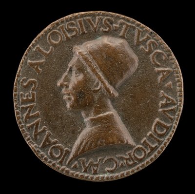 Giovanni Alvise Toscani, n. 1450-1478, Milanolainen lakimies, konsistorin asianajaja ... [kääntöpuoli]. tekijältä Lysippus Junior