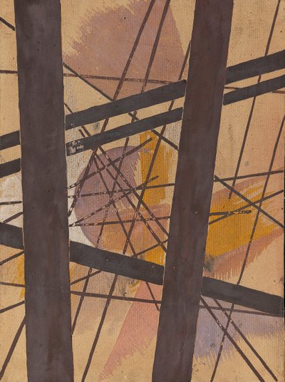 Avaruusvoimien rakentaminen, noin 1921-1922. tekijältä Lyubov Sergeyevna Popova