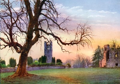 Ruins on the Hill of Slane, County Meath, Irlanti, 1924-1926 tekijältä MC Green