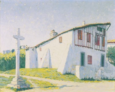 Bisque House, St. Jean de Luz, França (oli sobre tela)finlandès tekijältä M. Evelyn McCormick