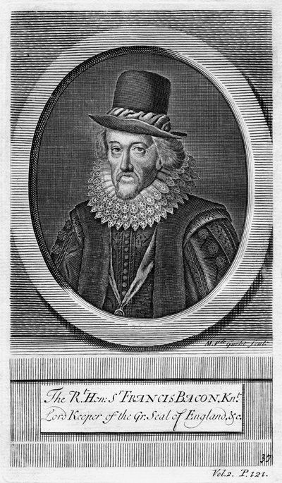 Sir Francis Bacon, varakreivi St Albans, englantilainen filosofi, tiedemies ja valtiomies. tekijältä M. van de Gucht