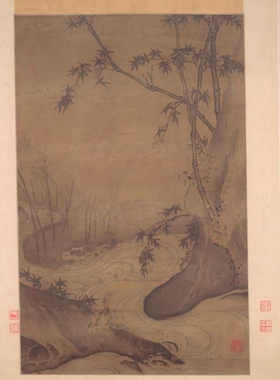 Bamboo and Ducks by a Rushing Stream, 1127-1279. tekijältä Ma Yüan