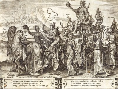 Riches, levy 2 teoksesta The Vicissitude of Human Things, 1564 tekijältä Maarten van Heemskerck