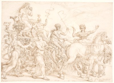 Voitonvaunut. Invidia (Kateus) tekijältä Maarten van Heemskerck