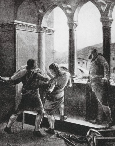 Infante Don Juanin murha (litografia) tekijältä Macario Marcoartu