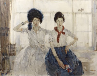 Tytöt (öljy kankaalle) tekijältä Madeline Emily Green