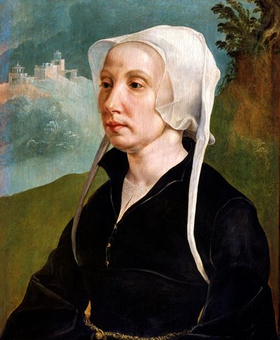 "Naisen muotokuva", c1540 tekijältä Maerten van Heemskerck