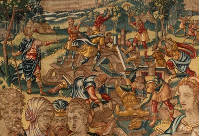 Tarina Gideonista, 1500-luvun loppu (silkki ja villa) tekijältä Maerten van Heemskerck