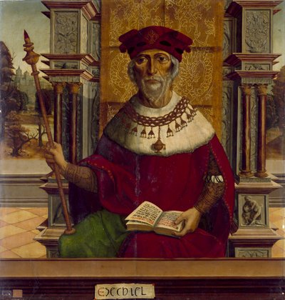 Profeetta Hesekiel, n. 1525 tekijältä Maestro de Becerril