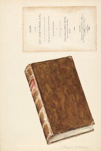 Vanha kirja, Wesleyn elämä, n. 1936. tekijältä Magnus S. Fossum
