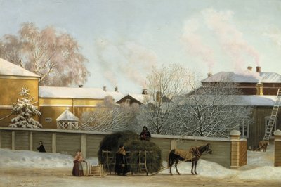 Annankatu kylmänä talviaamuna tekijältä Magnus von Wright