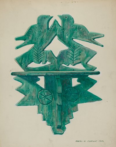 Lintuhylly, c. 1940. tekijältä Majel G. Claflin