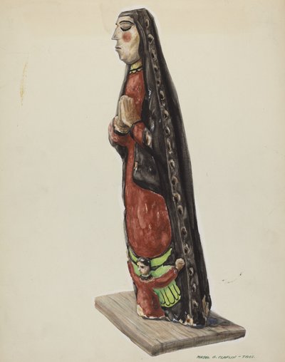 Our Lady of Guadalupe Bulto, n. 1938. tekijältä Majel G. Claflin