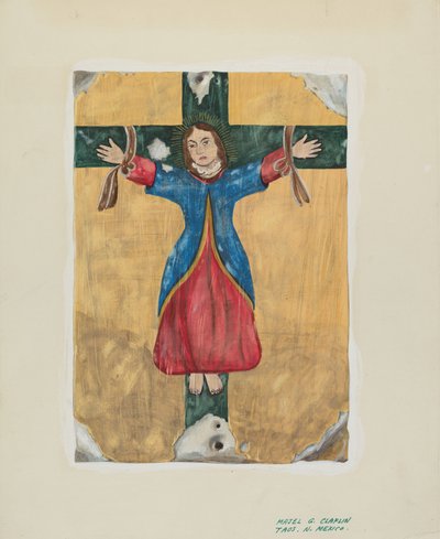 Pyhän Liberatan maalaus, n. 1939. tekijältä Majel G. Claflin