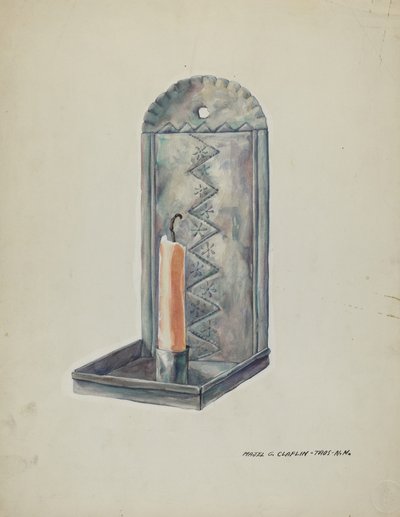 Tin Sconce, 19351942. tekijältä Majel G. Claflin