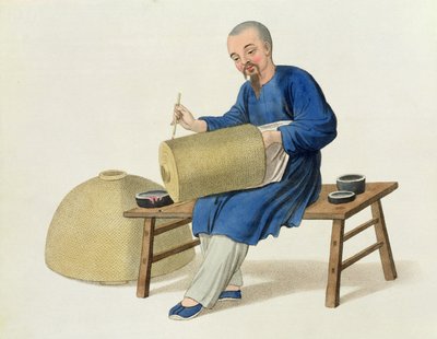 Lyhtymaalari, levy 20 teoksesta "The Costume of China", kaiverrettu J. Dadley, 1800 tekijältä Major George Henry Mason