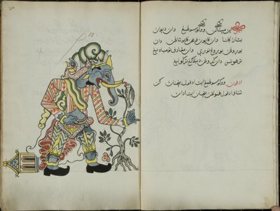 Kurkuma Java, MS 41 s. 20, kuva 10, 1830 tekijältä Malay Malay