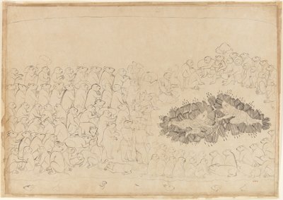 Rama and Lakshmana Overwhelmed by Arrows: Folio The Siege of Lanka -sarjasta, n. 1725. tekijältä Manaku