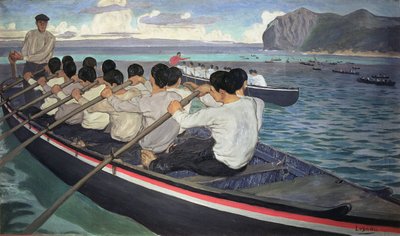 The Rowers, n. 1912 (öljy kankaalle) tekijältä Manuel Losada