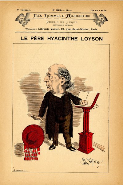 The Men of Todayn kansi, numero 329, kuvitus: Manuel Luque (1854-1919): Loyson Hyacinthe (isä Hyacinthe) (1827-1912) tekijältä Manuel Luque