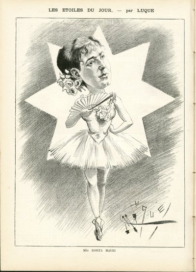 Manuel Luquen (1854-1919) kuvitus elokuvassa La Caricature (1880) tekijältä Manuel Luque