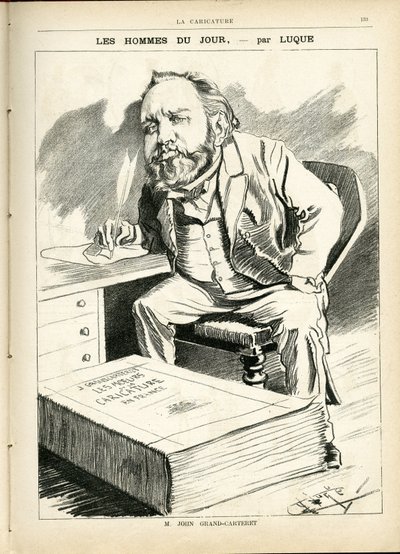 Manuel Luquen (1854-1919) kuvitus elokuvassa La Caricature (1880) tekijältä Manuel Luque