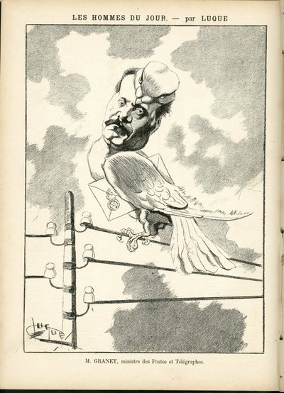 Manuel Luquen (1854-1919) kuvitus elokuvassa La Caricature (1880) tekijältä Manuel Luque