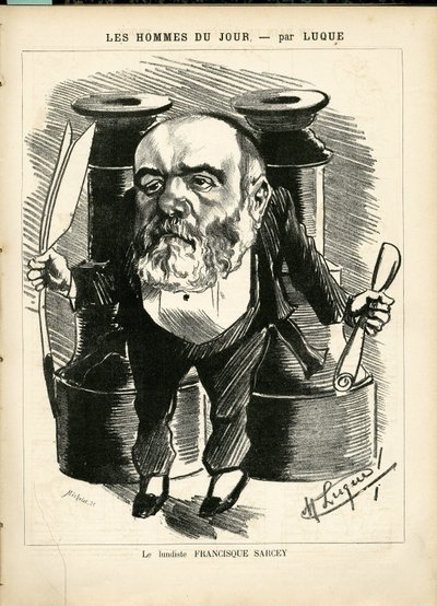 Il·lustració de Manuel Luque (1854-1919) a La Caricature (1880)finès tekijältä Manuel Luque